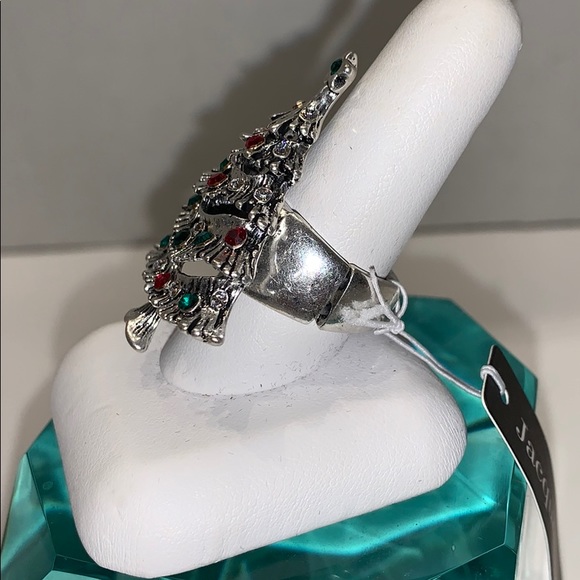 NWT Holiday Tree Adjustable Ring - Picture 2 of 5